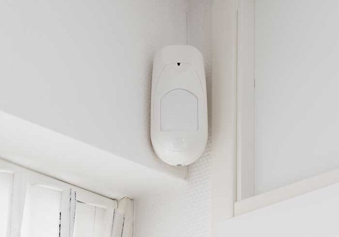 image of security camera on wall